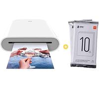 per Xiaomi Stampante Bluetooth a Sublimazione per Stampa Foto Istantanee AR con Tecnologia Zero Ink Printing Photo Printer 300DPI tascabile con cartuccia 20 fogli carta ZINK Print Paper