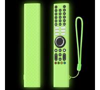 Per XIAOMI XMRM-P3 Custodia Protettiva in Silicone per Telecomando, Alloggiamento Antiscivolo e Antigraffio, Custodia Morbida Resistente per Controller TV XMRM-P3 (Verde Fluorescente)
