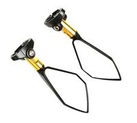 Per XJR1300 XJ6 Per V-max/MT-01 03 Per V-Star Per Virago - Specchietti Retrovisori Laterali Universali Per Moto In Alluminio Con Vetro Blu(Oro)