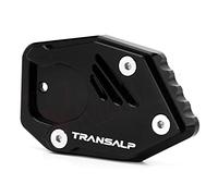 Per XLV 600 650 700 TRANSALP Moto Piede Supporto Laterale Del Basamento Della Copertura CNC Piastra Di Supporto Ingranditore Pad Estensione Pad(Nero)