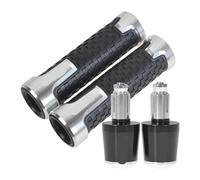 Per Y&amaha FZ1 Per Fazer FZ-1 2006-2023 Moto Manopole Manubrio Tappo Slider Estremità Manubrio Contrappesi Manubrio Bilancieri(Black Siver Set)