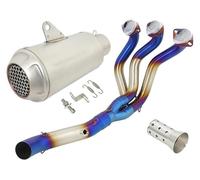 Per Y&amaha Per MT-09 FZ-09 FJ09 Per MT09 Per TRACER 900 GT Moto DB Killer Tubo Scarico Escape Sistema Completo Marmitta Con Collegamento Anteriore scarico silenziatore marmitta(D)