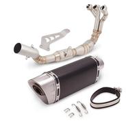 Per Y&amaha Per MT-09 FZ09 2020-2023 Sistema Di Scarico Per Moto Tubo Collegamento Anteriore DB Killer Rimovibile Silenziatore Slip-on Centrale scarico silenziatore marmitta(1)