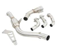 Per Y&amaha Per MT09 FZ09 Per MT-09 FZ-09 2021-2023 Sistemi Di Scarico Moto Modifica Collegamento Anteriore Collegamento Tubo Scarico 51 Mm Moto Silenziatore Posteriore(White)