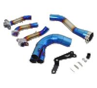 Per Y&amaha Per MT09 Per MT-09 Per Tracer 9 900 GT XSR900 Tubo Di Scarico Marmitta Slip On Anteriore Da 51 Mm Per Moto Moto Silenziatore Posteriore(Blue)