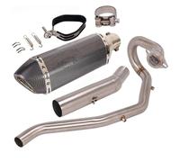 Per Y&amaha XG250 Per Tricker Tutti Gli Anni Moto Scarico Completo Sistema Terminali Anteriore Intermedio Tubo Slip-On 51 Mm Silenziatori Escape moto silenziatore posteriore(1)
