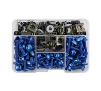 Per Y&amaha YZF R1 R15 R25 R3 R6 R125 R15 R25 MT03 MT07 MT10 MT-09 MT-07 Viti M5 M6 177 Pezzi Bulloni Moto Fair Bolt Kit bulloni carenatura(Blu)