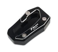 Per YA&MA&HA T-MAX TMAX 530 SX DX TMAX530 2017-2023 Moto CNC Cavalletto Laterale Supporto Piastra Di Estensione Ingrandisci(Black-1)