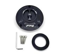 Per YA&MAHA FZ6 R1 R6 Coperchio Serbatoio Carburante Moto(Black and Black,FOR YZ6 LOGO)