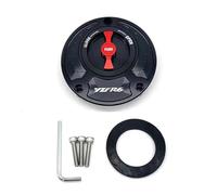 Per YA&MAHA FZ6 R1 R6 Coperchio Serbatoio Carburante Moto(Black and Red,FOR YZFR6 LOGO)