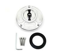 Per YA&MAHA FZ6 R1 R6 Coperchio Serbatoio Carburante Moto(Sliver and Black,FOR YZFR6 LOGO)