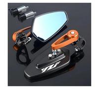 Per YAM&AHA YZF R1 R3 R6 R25 R125 R1M YZFR1 YZFR6 YZFR3 Specchietti Da 7/8" 22mm Specchietti Per Estremità Manubrio(Orange)