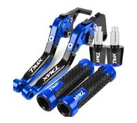 per Yama&ha TMAX 500 TMAX500 2008 2009 2010 2011 2012 2013 2014-2022 2023 2021 Accessori Moto Pieghevole Regolabile Leve Freno Frizione Manopole estremità(Blu)