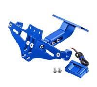 PER Yama&ha WR125X WR125 X WR 125X 2012 2013 2014 2015 2016 Regolabile Con La Luce Numero Di Licenza Del Motociclo Porta Targa Di Montaggio(Blu)
