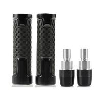 Per Yama&ha YZFR125 YZF R125 YZFR1 R1 R1M R1S Moto Manubrio Manopole Anti Skid Cap Ends Plug CNC Alluminio manopole(Nero)