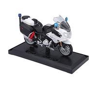 per Yamaha FJR 1300A 1:18 per Uso Generico Tipo-POLICIE Modello di Moto da Collezione Giocattoli da Regalo Statici Stampo per Pressofusione Modelli di Moto(White)