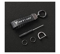 Per YAMAHA MT01 MT09 MT07 MT10 MT03 MT-09 MT-07 MT-10 MT-03 TRACER 900 700 GT Moto Cordino Chiave In Fibra Di Carbonio Portachiavi Moto Portachiavi (Colore : MT-10, Size : Normal)