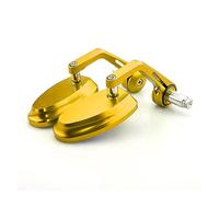 Per Yamaha Per MT07 Per MT09 Universale 7/8 "22 MM Moto Manubrio Bar End Retrovisore Vista Posteriore Specchi Laterali Vetro Convesso Blu(Oro)