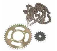 Per Yamaha Rx 100 Catena Con Pignone Kit Anteriore 15 Denti e 39