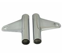 Per Yamaha RX100 Forcella Anteriore Coperchio Superiore Supporto Faro Cromato