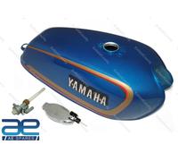 Per Yamaha Rx100 Rx 100 Rx125 Serbatoio Benzina Blu Con Coperchio E Rubinetto