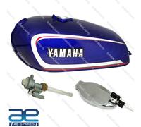 Yamaha RX100 RX125 Blu Scuro Serbatoio Carburante Benzina con Coperchio Tappo +