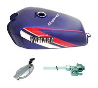 Per Yamaha RX100 RX125 Serbatoio Di Carburante Blu Con Coperchio, Rubinetto AEs