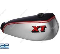 Per Yamaha XT 250 3Y3 4Y1 Nero & Argento Dipinta Benzina Serbatoio 1980-1990 Aes