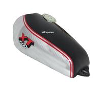 Per Yamaha XT Tt 500 Nero Dipinta Alluminio Fuel Benzina Serbatoio & Cappello