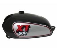 Per Yamaha Xt Tt 500 Serbatoio In Alluminio Petrolio Nero Argento 1980-1990