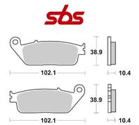 PER YAMAHA YPRA X Max ABS (SE684/SEC31) 125 2014-2017 PASTIGLIA FRENO anteriore