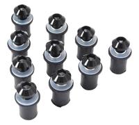 Per YAMAHA YZF R15 R25 R125 R1 600R R1M R1S YZF600R LS Viti Carrozzeria Carenatura Parabrezza Kit Bulloni Dado Parabrezza Viti Carenatura(Black- Silver)