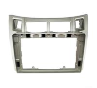 Per YARIS 2008 2011 Dash Panel Radio Fascia Telaio in Plastica ABS 2 DIN Unità di Testa Per Auto Aftermarket Stereo GPS Navigazione System (Argento)