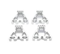 Per Yikong YK4106 YK4107 1/10 Supporto Ammortizzatore Anteriore Posteriore Metallo Accessori Auto Telecomandate Aggiornamenti E Sostituzioni Uso Accessori auto RC(Silver)