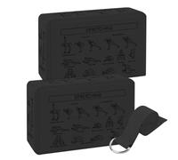 Per Yoga In Schiuma - Set Di Cunei Per Yoga Morbidi Antiscivolo In 2 Pezzi - Attrezzatura Per Esercizi Leggeri - Estensibile - Blocco Ad Alta Densità | Ideale Per Meditazione, Equilibrio,