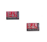 Per Yoshimura 2 Pezzi/set Nuovi Tubi Di Scarico Per Moto In Lega Di Alluminio, Adesivi Per Decalcomanie Per Tubi, Personalità Fredda Scorpione(Red)