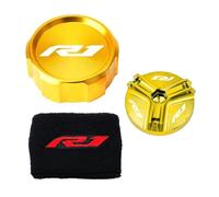 Per YZFR1 YZFR1M YZF R1 R1M YZF-R1 2009-2023 2024 Moto Freno Anteriore Fluid Reservoir Cap Copertura Calzino Tappo Olio
