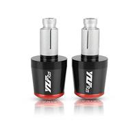 Per YZFR125 YZF R125 R 125 2009 2010 2011 2012 2013 2014-2018 Manopole Per Manubrio Per Moto End Hand Cap 7/8 "22mm(Black-Red)