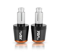 Per YZFR125 YZF R125 R 125 2009 2010 2011 2012 2013 2014-2018 Manopole Per Manubrio Per Moto End Hand Cap 7/8 "22mm(Black-Orange)