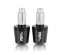 Per YZFR125 YZF R125 R 125 2009 2010 2011 2012 2013 2014-2018 Manopole Per Manubrio Per Moto End Hand Cap 7/8 "22mm(Black-Black)