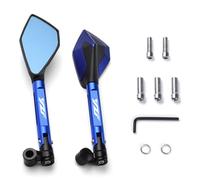 Per YZFR25 YZFR6 YZFR3 YZF R6 R3 R1 R25 YZFR1 Moto Metallico Vista Posteriore Specchietti Retrovisori Specchio Laterale compatibili(Blu)