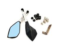 Per Z1000SX Z750 Z1000 Z650 Z900 Z800 Z250 Universial Moto Specchi Retrovisori Manubrio End Side Specchio(Sliver)
