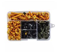 Per Z250 Per Z300 Per Z400 Per Z650 Per Z750 Per Z800 Bulloni Per Carenatura Moto Viti Elementi Di Fissaggio Per Moto Kit Di E Dadi Per Clip(Yellow)