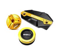 Per Z650 Ninja 650 VERSYS 650 Z 650 Accessori Coperchi Del Fluido Freno Anteriore Posteriore Tappo Di Riempimento Olio Pulsante Interruttore(Design H)