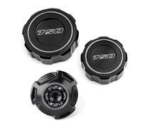 Per Z750 Z750 Z 750 S 2005-2011 2012 Motocicletta Coperchio Serbatoio Cilindro Fluido Freni Anteriore Posteriore Tappo Di Riempimento Olio Motore(Titanium Combo(3pcs))