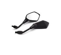 Per Z900 ER6N Z800 Z750 Z1000SX Specchio Convesso Laterale 1 Paio Specchietti Retrovisori Per Moto Specchietto Retrovisore Specchi Laterale(ABS Plastic Black)