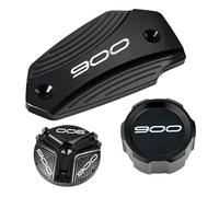 Per Z900 Z 900 Z900ABS ABS 2017-2024 2023 2022 Coperchio Serbatoio Fluido Freni Anteriore E Posteriore Tappo Riempimento Olio Motore(Nero)