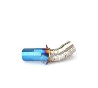 Per Z900 Z900e Z900 A1 A2 2017-2023 Moto Exhuast Centrale Collegamento Tubo Fuga Silenziatore Adattatore 51mm Collegare Il Tubo(17-21 blue)