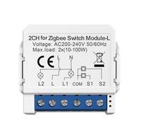 Per ZigBee 3 0 Interruttore Luce Doppio Controllo con Materiale ABS Ignifugo