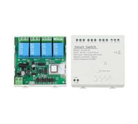 per zigbee 4 canali per relè Smart Switch per Tuya App telecomando controllo vocale per Alexa Google Home automazione 80 x 76 mm (AC/DC7-32 V)